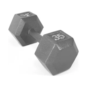 Barbell 35lb Cast Iron Hex Dumbbell, Single