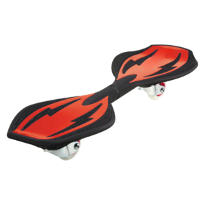 Caster Board - Red, 2 Wheel Pivoting Skateboard with 68mm