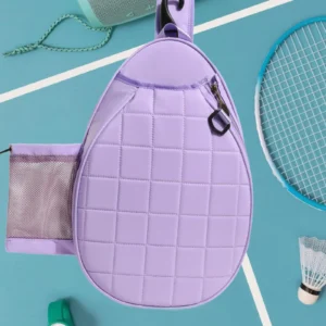 Tennis Racket Shoulder Bag Adjustable Strap Racke - Purple